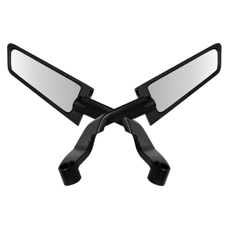 1pair Motorcycle Modification Accessories Invisible Wing Mirror Motorcycle Universal Adjustable Rearview Mirror(Black) by buy2fix
