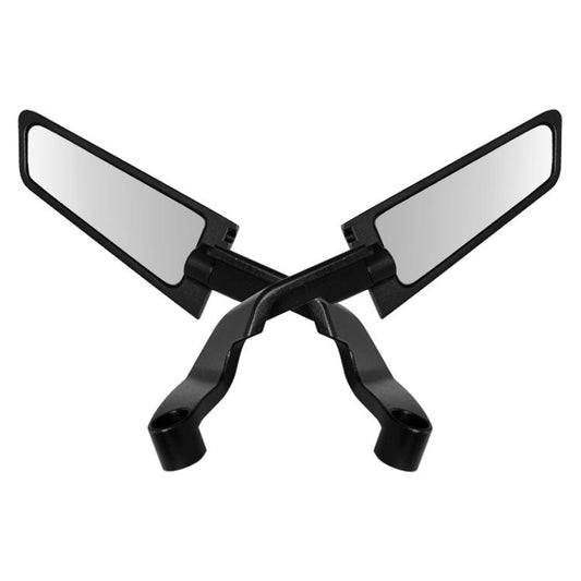 1pair Motorcycle Modification Accessories Invisible Wing Mirror Motorcycle Universal Adjustable Rearview Mirror(Black) by buy2fix