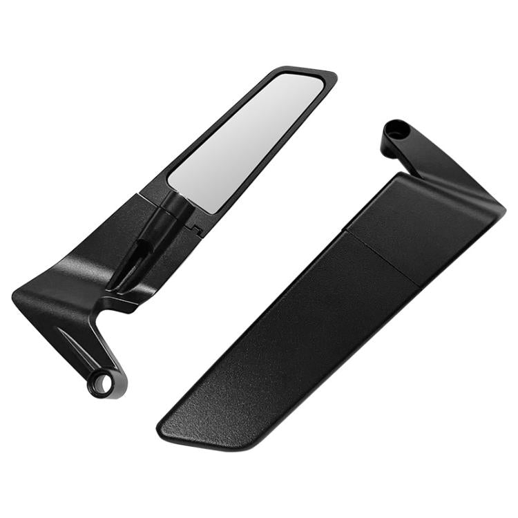 1pair Motorcycle Modification Accessories Invisible Wing Mirror Motorcycle Universal Adjustable Rearview Mirror(Black) by buy2fix