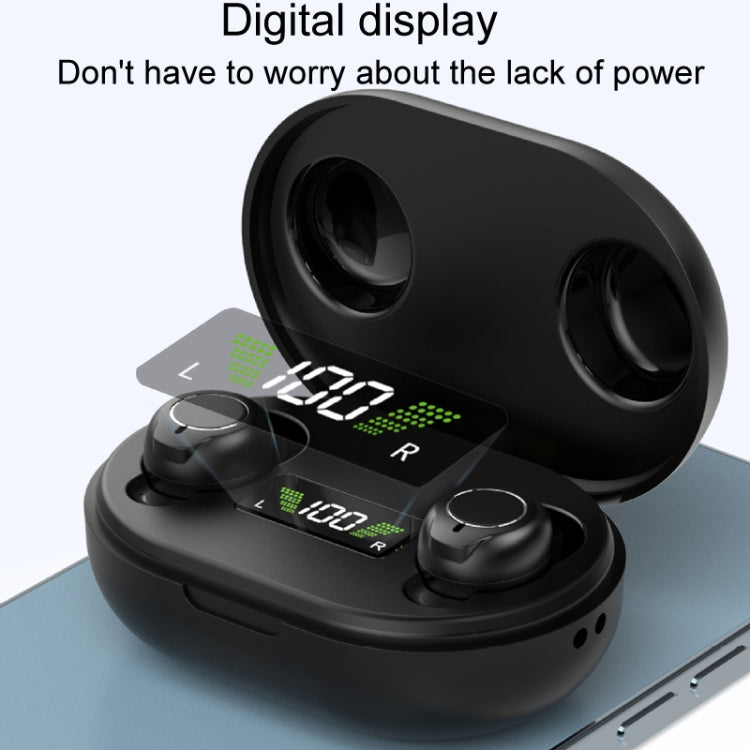 1pair Rechargeable Semi-In-Ear Hearing Aid Elderly Sound Amplifier(Black) - Hearing Aids by buy2fix | Online Shopping UK | buy2fix