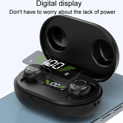 1pair Rechargeable Semi-In-Ear Hearing Aid Elderly Sound Amplifier(Black) - Hearing Aids by buy2fix | Online Shopping UK | buy2fix