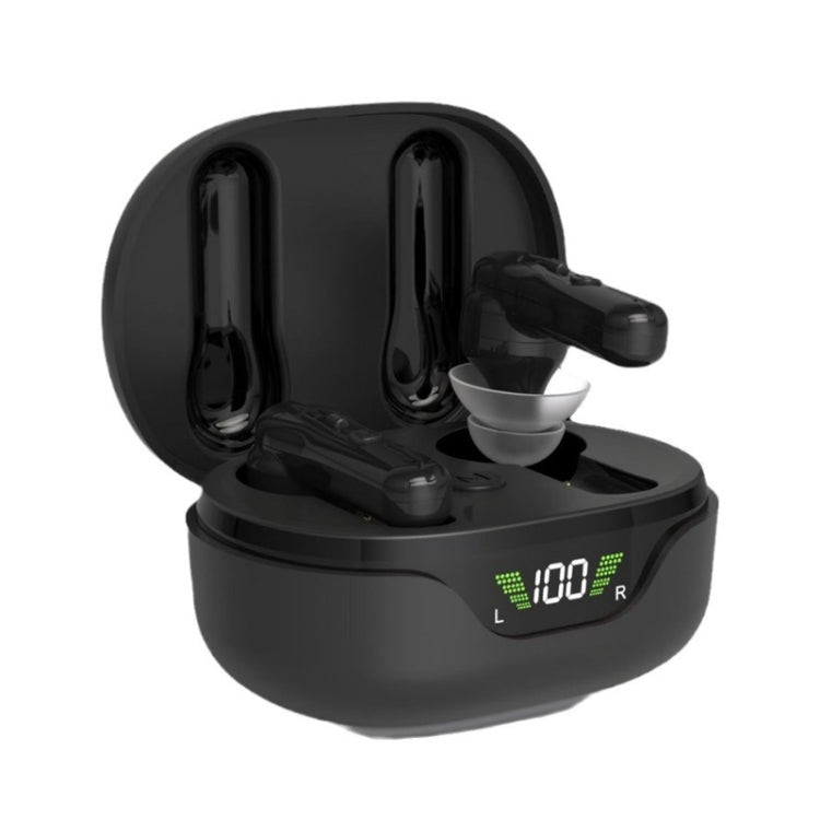 1pair Rechargeable In-Ear Hearing Aid Elderly Sound Amplifier(Black) - Hearing Aids by buy2fix | Online Shopping UK | buy2fix