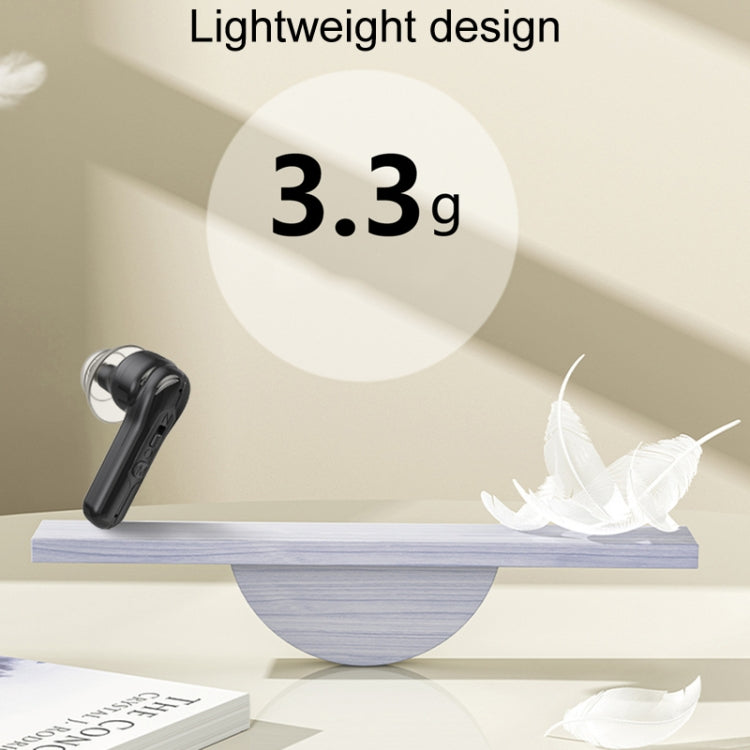 1pair Rechargeable In-Ear Hearing Aid Elderly Sound Amplifier(Black) - Hearing Aids by buy2fix | Online Shopping UK | buy2fix