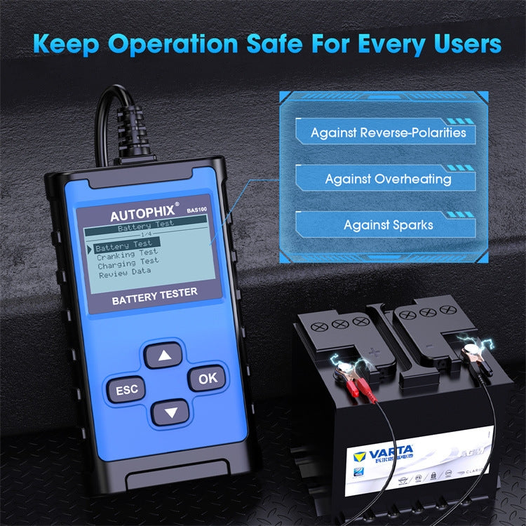 AUTOPHIX BAS100 12V / 24V 100-2000CCA Car Battery Test Analyzer - Electronic Test by AUTOPHIX | Online Shopping UK | buy2fix