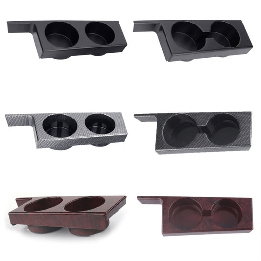 For BMW 5 Series E39/528i/530i/M5 Left-hand Drive Car Central Control Cup Holder, Color: Black With groove by buy2fix