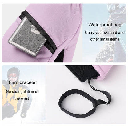 Winter Padded Ski Gloves Outdoor Windproof Warm Sports Gloves, Size: S(Black) - Safety Gloves by buy2fix | Online Shopping UK | buy2fix