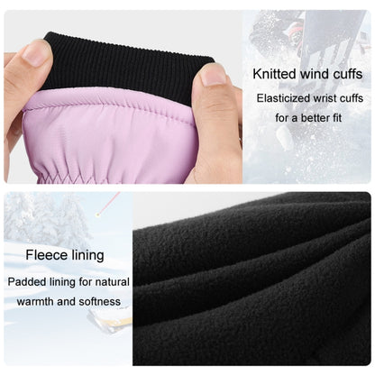 Winter Padded Ski Gloves Outdoor Windproof Warm Sports Gloves, Size: S(White) - Safety Gloves by buy2fix | Online Shopping UK | buy2fix