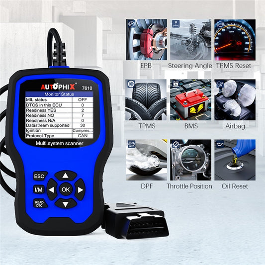 AUTOPHIX 7610 OBD2 Scan Diagnostic Tool Full System Maintenance And Repair Detector by AUTOPHIX