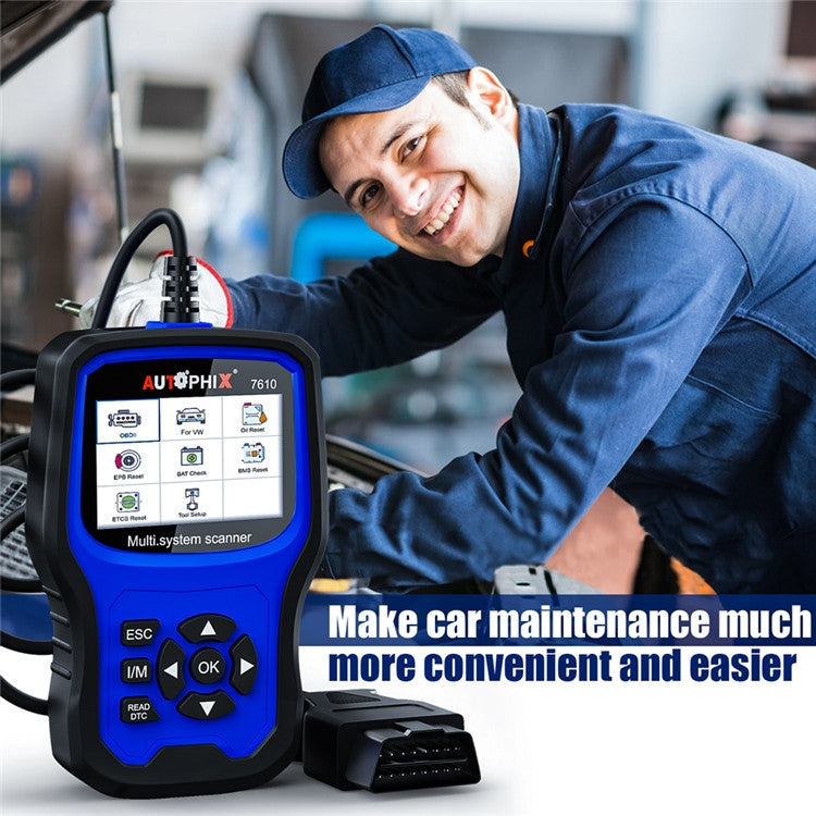 AUTOPHIX 7610 OBD2 Scan Diagnostic Tool Full System Maintenance And Repair Detector - Electronic Test by AUTOPHIX | Online Shopping UK | buy2fix