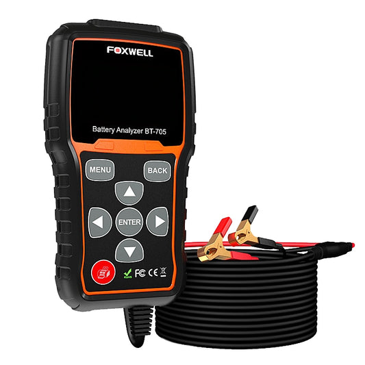 FOXWELL BT705 12V 24V Car Battery Test Analyzer Cranking and Charging System Test by FOXWELL