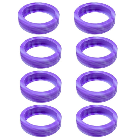 8pcs /Set Luggage Wheel Silicone Protective Cover Swivel Chair Wheel Sound Reducing Cover, Size: Large 5-7cm Wheels(Purple Mixed Blue) - Accessories by buy2fix | Online Shopping UK | buy2fix