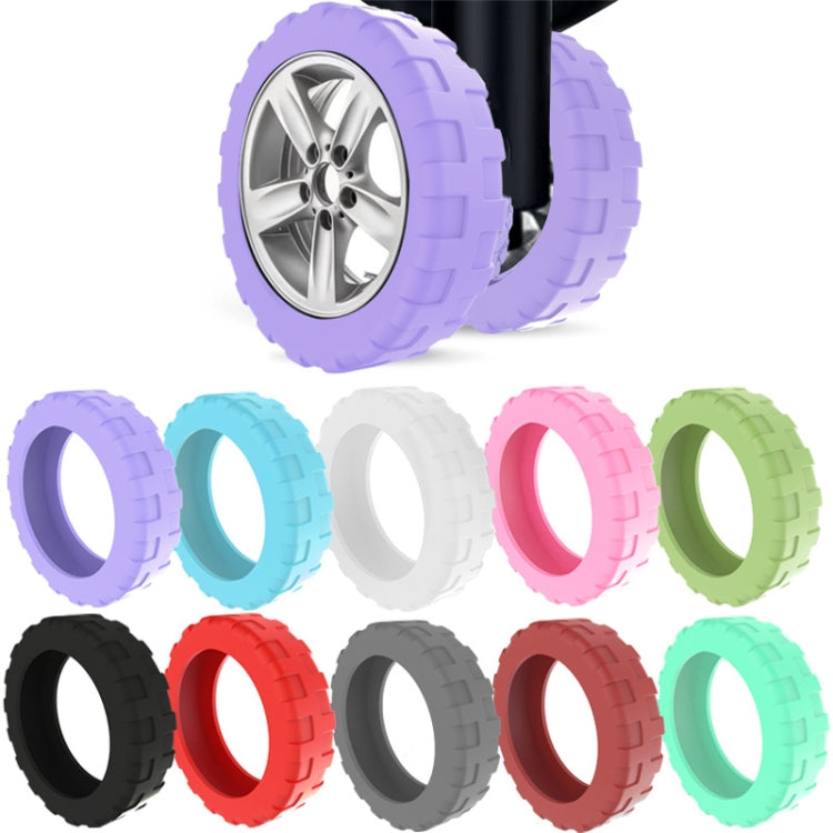 8pcs /Set Luggage Wheel Silicone Protective Cover Swivel Chair Wheel Sound Reducing Cover, Size: Small 4-5cm Wheels(4 Generation Black) - Accessories by buy2fix | Online Shopping UK | buy2fix