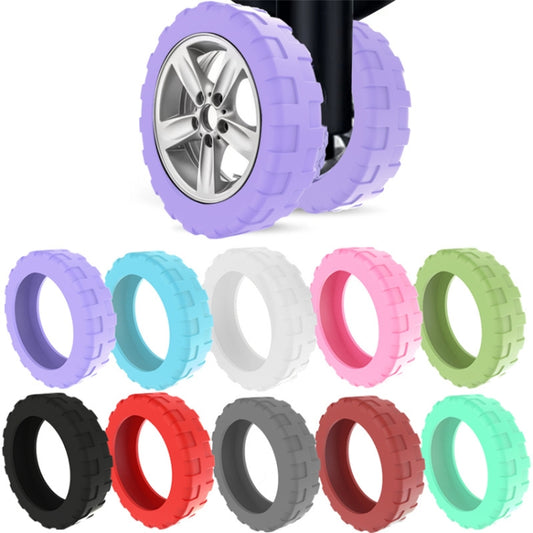 8pcs /Set Luggage Wheel Silicone Protective Cover Swivel Chair Wheel Sound Reducing Cover, Size: Small 4-5cm Wheels(4 Generation Black) by buy2fix