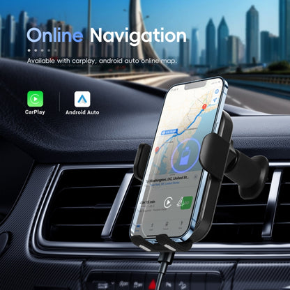 Fast Charging Retractable Recharging Cell Phone Holder With Wireless CarPlay Android Auto Function(Standard) - Wireless Charger Holders by buy2fix | Online Shopping UK | buy2fix