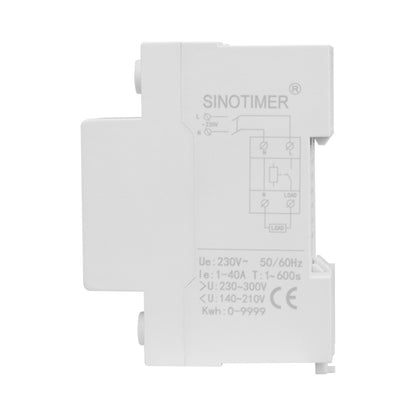 SINOTIMER SVP-719 40A_N Over Under Voltage Protector Electricity Usage Monitor Power Voltmeter - Other Tester Tool by SINOTIMER | Online Shopping UK | buy2fix