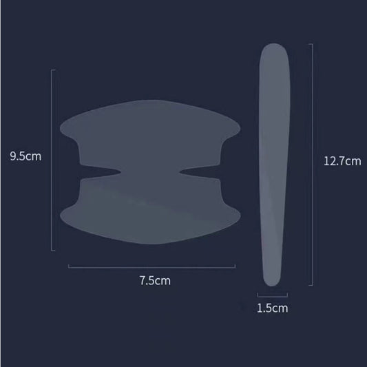 Car Door Handle Anti-scratch Protection Transparent Stickers Anti-collision Strips, Specifications: 4pcs Handle Bowl by buy2fix