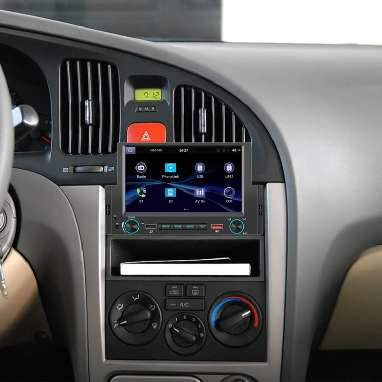 6.2 Inch MP5 Player Single Butt Universal Wired CarPlay Car Monitor, Model: Standard+4 Light Camera by buy2fix