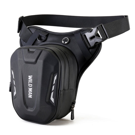 WILD MAN L1 3L Outdoor Motorcycle Riding Hard Shell Waist Bag Sports Cross-body Bag(Black) by WILD MAN
