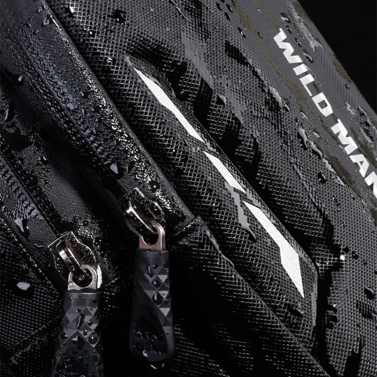 WILD MAN L1 3L Outdoor Motorcycle Riding Hard Shell Waist Bag Sports Cross-body Bag(Black) by WILD MAN