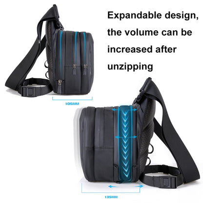 WILD MAN L1 3L Outdoor Motorcycle Riding Hard Shell Waist Bag Sports Cross-body Bag(Black) by WILD MAN