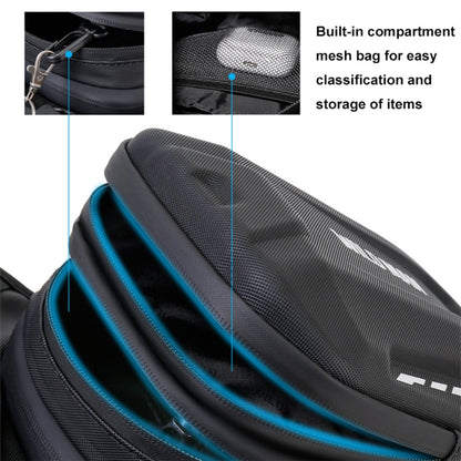 WILD MAN L1 3L Outdoor Motorcycle Riding Hard Shell Waist Bag Sports Cross-body Bag(Black) by WILD MAN