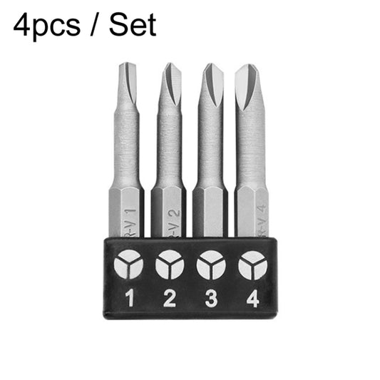 4pcs / Set Y-Shaped Chrome Vanadium Steel Bit Set Appliance Repair Electrical Drill Accessories With Magnetic - Drill & Drill Bits by buy2fix | Online Shopping UK | buy2fix