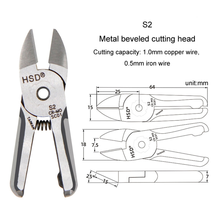 HSD S2 Pneumatic Scissor Blade Cutting Metal Plastic Model Shears Tool - Burin &Cutting Knife by HSD | Online Shopping UK | buy2fix