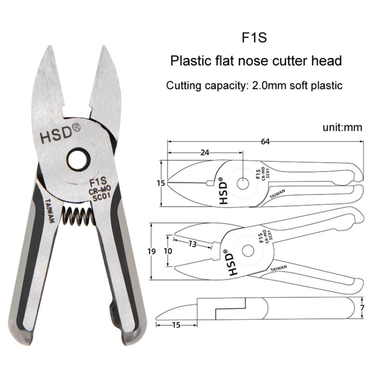 HSD F1S Pneumatic Scissor Blade Cutting Metal Plastic Model Shears Tool - Burin &Cutting Knife by HSD | Online Shopping UK | buy2fix