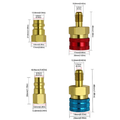 Car Household Air Conditioning And Refrigeration Equipment Fluoridation High And Low Pressure Fittings, Model: High Pressure by buy2fix