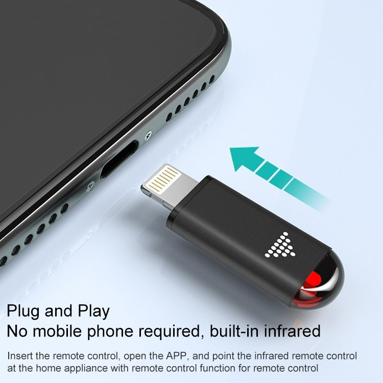 R09 For iPhone 15 Series Mobile Phone Infrared TV Air Conditioner Smart Remote Control(Black USB-C) - Phone Remote Control by buy2fix | Online Shopping UK | buy2fix