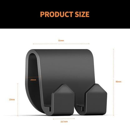 For Tesla Model 3/Y 2pcs Rear Seat Headrest Plastic Hook(Black) by buy2fix