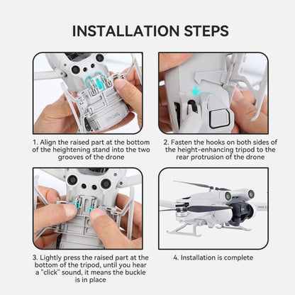 For DJI Mini 3 Pro RCSTQ Booster Stand Folding Landing Gear - Holder Series by RCSTQ | Online Shopping UK | buy2fix