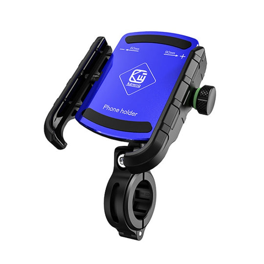 Kewig M8S Bicycle Aluminum Navigation Mount Outdoor Cycling Cell Phone Holder(Blue)