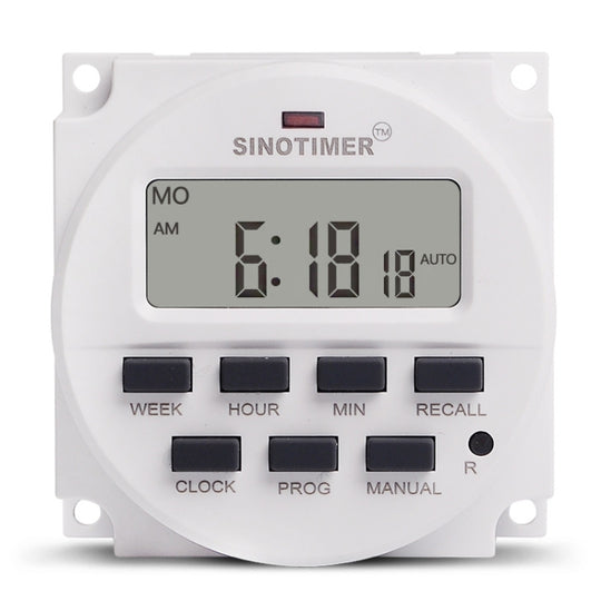 SINOTIMER Programmable Timer Switch Time Controller, Model: TM618H-4 12V