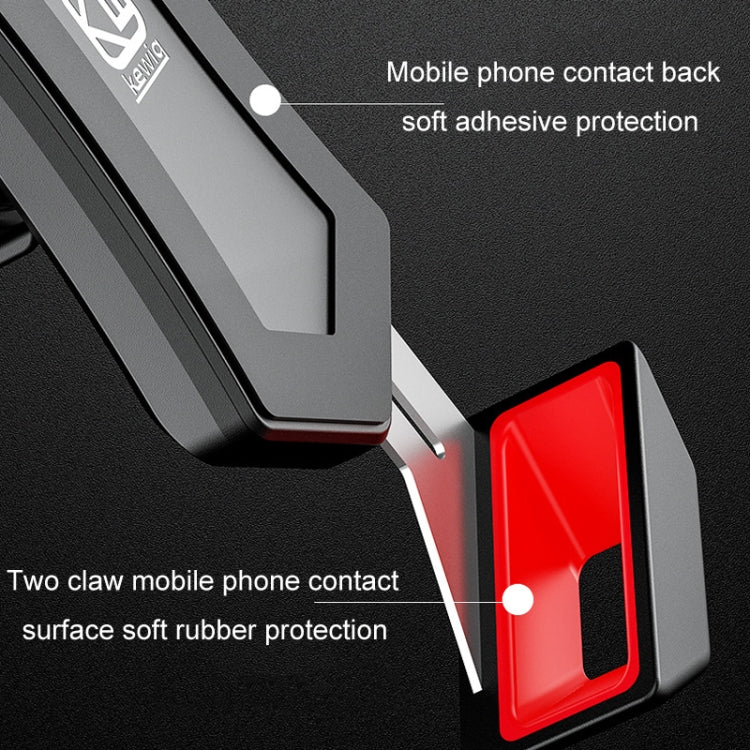 Kewig Bicycle 2 Claws Navigation Bracket Outdoor Cycling Cell Phone Holder With Safety Lock, Model: M12-B by Kewig