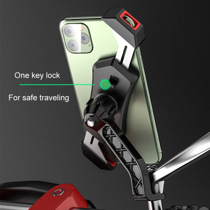 Kewig Bicycle 2 Claws Navigation Bracket Outdoor Cycling Cell Phone Holder With Safety Lock, Model: M12-A - Holder by Kewig | Online Shopping UK | buy2fix