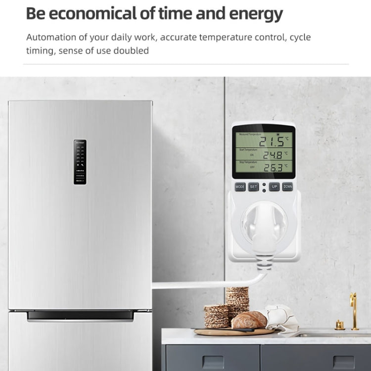 Intelligent Digital Thermostat Countdown Temperature Control Switch Socket Timing Temperature Controller(UK) by buy2fix