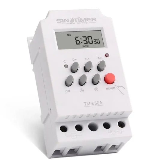 SINOTIMER TM630A-4 12V DC Timer Switch Din Rail Digital Weekly Programmable Time Relay by SINOTIMER