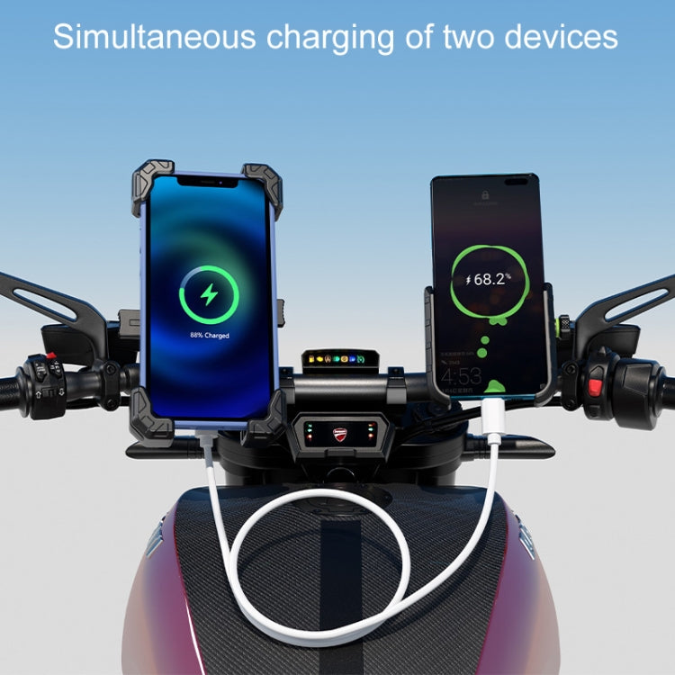 Kewig Motorcycle Navigation Phone Holder Outdoor Riding Charging Bracket, Model: M11-G2-A1 by Kewig