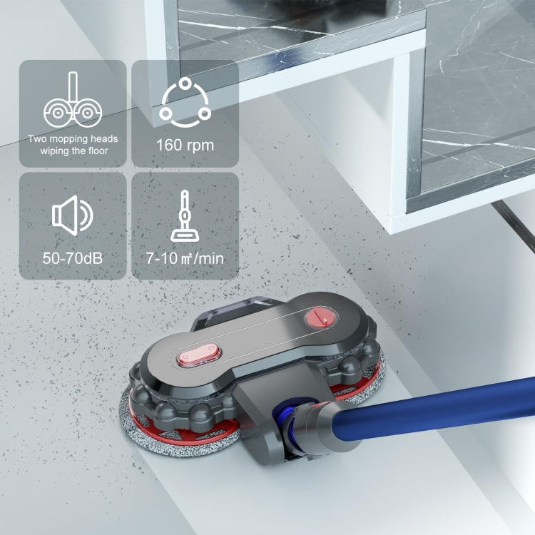 For Dyson V6 / DC62 Vacuum Cleaner Electric Mop Head with Detachable Water Tank and 6 Mop Pads by buy2fix