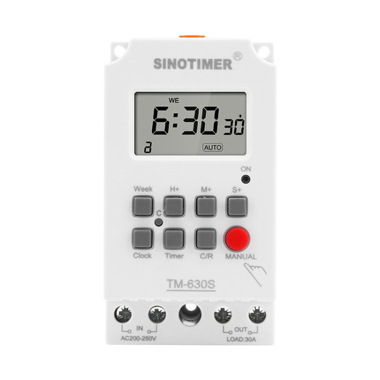 SINOTIMER TM630S-4 12V 30A Timer Switch 1 Second Interval Weekly Programmable Time Relay - Switch by SINOTIMER | Online Shopping UK | buy2fix