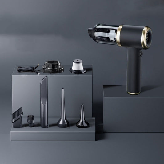 Car Vacuum Cleaner Vacuum Blower Dual Purpose Wireless Mini Vacuum Cleaner(Black Gold) by buy2fix