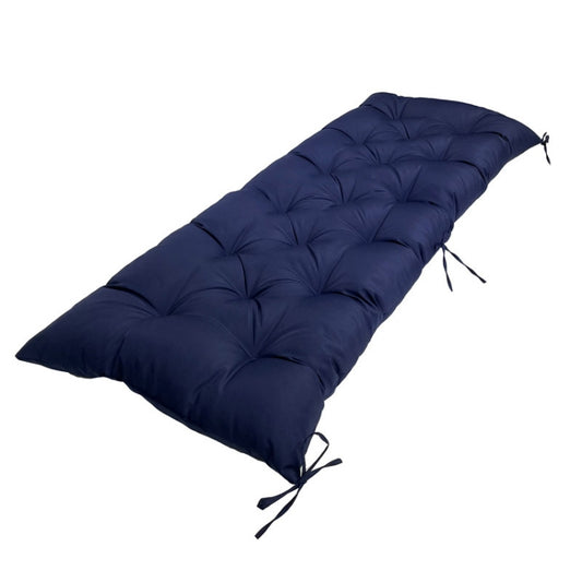 100x50x8cm Outdoor Bench Waterproof Sunscreen Thickened Soft Cushion(Navy Blue) - Cushions & Pillows by buy2fix | Online Shopping UK | buy2fix