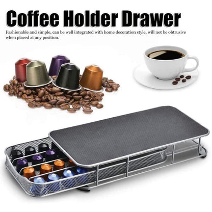 For Nespresso OASISWJ 40pcs Coffee Capsule Storage Box Iron Shelf - Coffee Tools by OASISWJ | Online Shopping UK | buy2fix