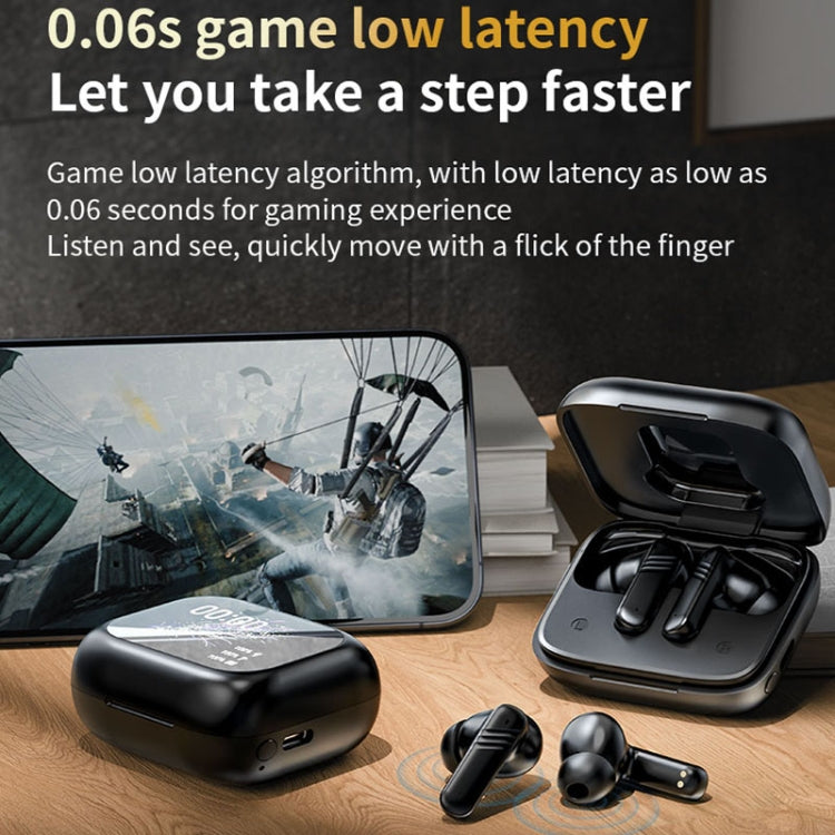 LX-10 Full-Color Touch Screen ANC+ENC Dual Noise Reduction In-Ear Wireless Bluetooth Earphone(Purple) - TWS Earphone by buy2fix | Online Shopping UK | buy2fix