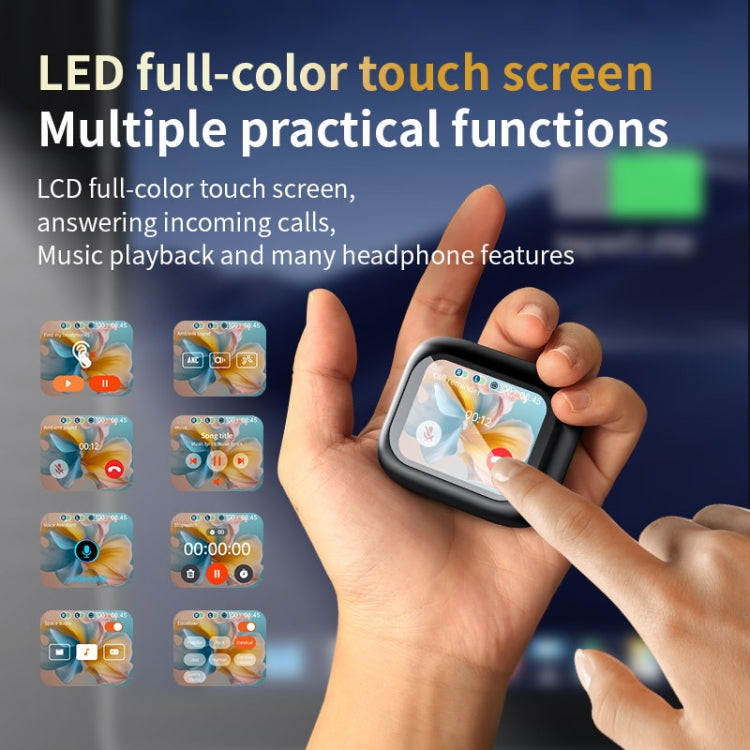 LX-10 Full-Color Touch Screen ANC+ENC Dual Noise Reduction In-Ear Wireless Bluetooth Earphone(Purple) - TWS Earphone by buy2fix | Online Shopping UK | buy2fix