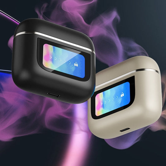 V8 Smart Color Screen Touch ANC Active Noise Reduction Wireless Bluetooth Earphones(Black) - TWS Earphone by buy2fix | Online Shopping UK | buy2fix