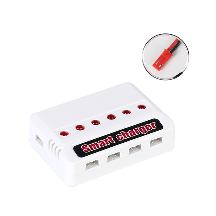 One To Six 3.7V Lithium Battery Drone USB Charger, Color: White JST Port by buy2fix