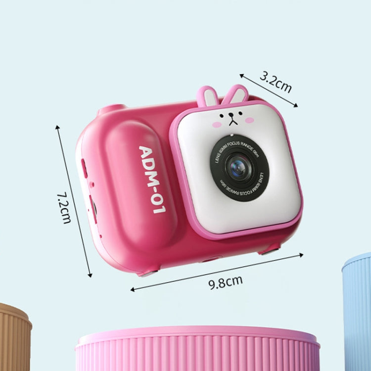 2.4 Inch IPS Screen 48MP Dual Lens Kids Digital Camera Mini Video Camera Without TF Card Pink Bunny - Children Cameras by buy2fix | Online Shopping UK | buy2fix