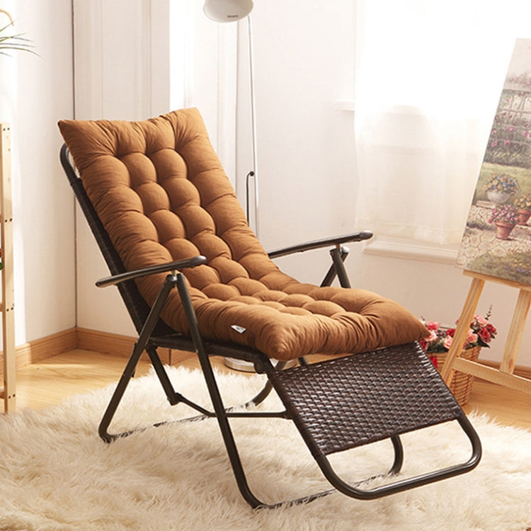 155x48x8cm Thickened Soft Home Recliner Cushions Garden Rocking Chair Cushions(Grey) by buy2fix